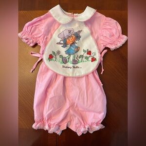 Vintage Blueberry Muffin Romper 18 Months